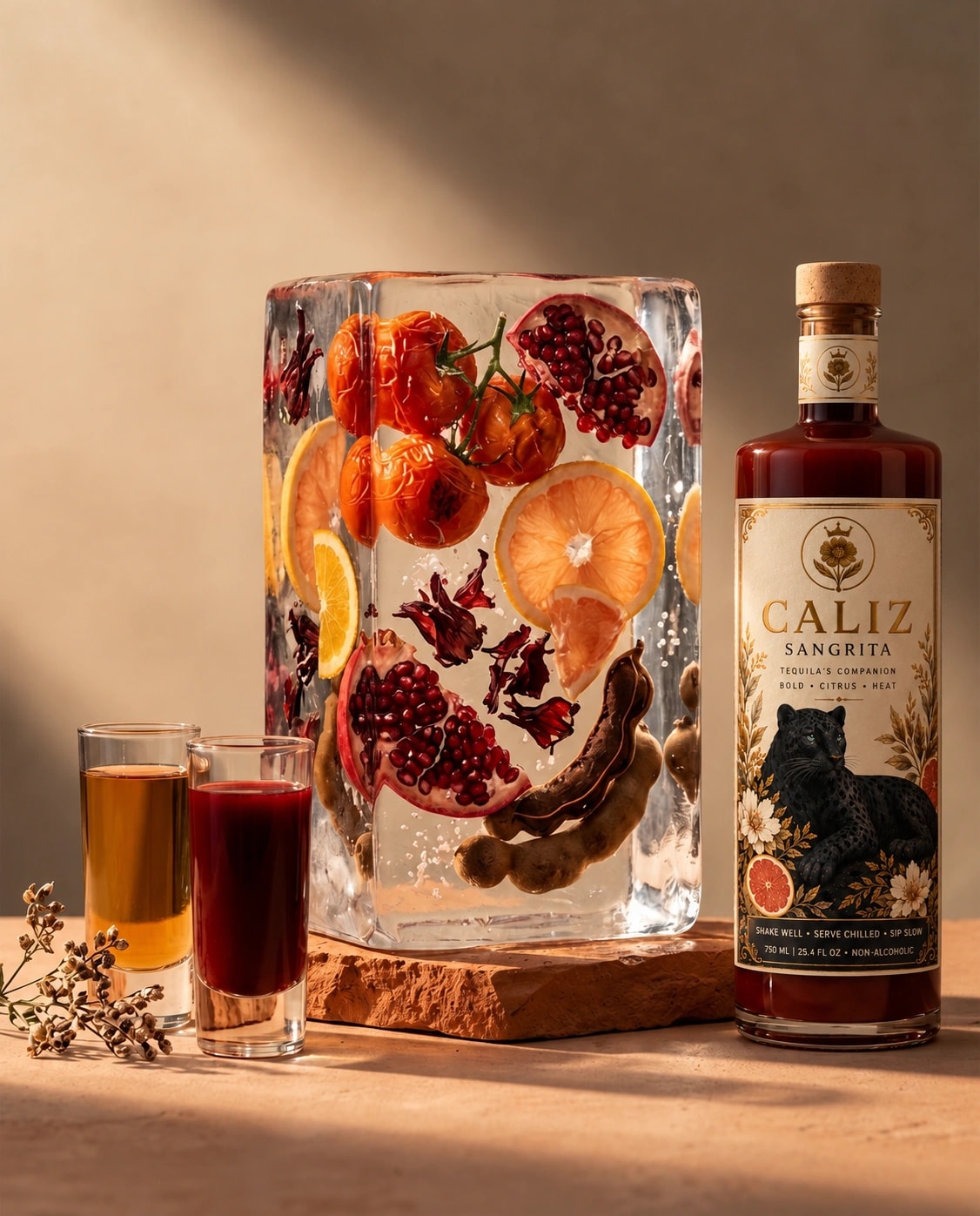 CALIZ sangrita served alongside tequila, photo 1